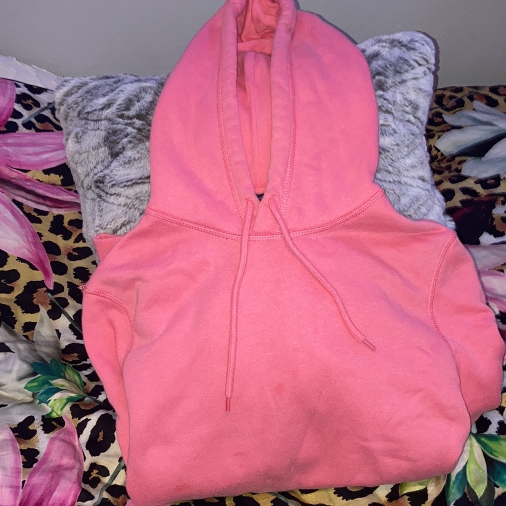 Y2k coral pink 2000s hoodie🧸
